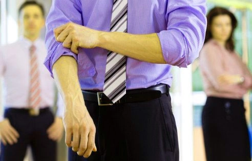آستین بالا زدن به انگلیسی