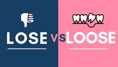 تفاوت loose و lose