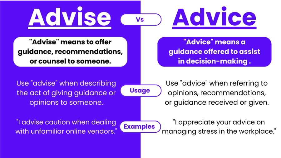 Advise-vs-Advice