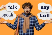 فرق Say, Tell, Speak, Talk