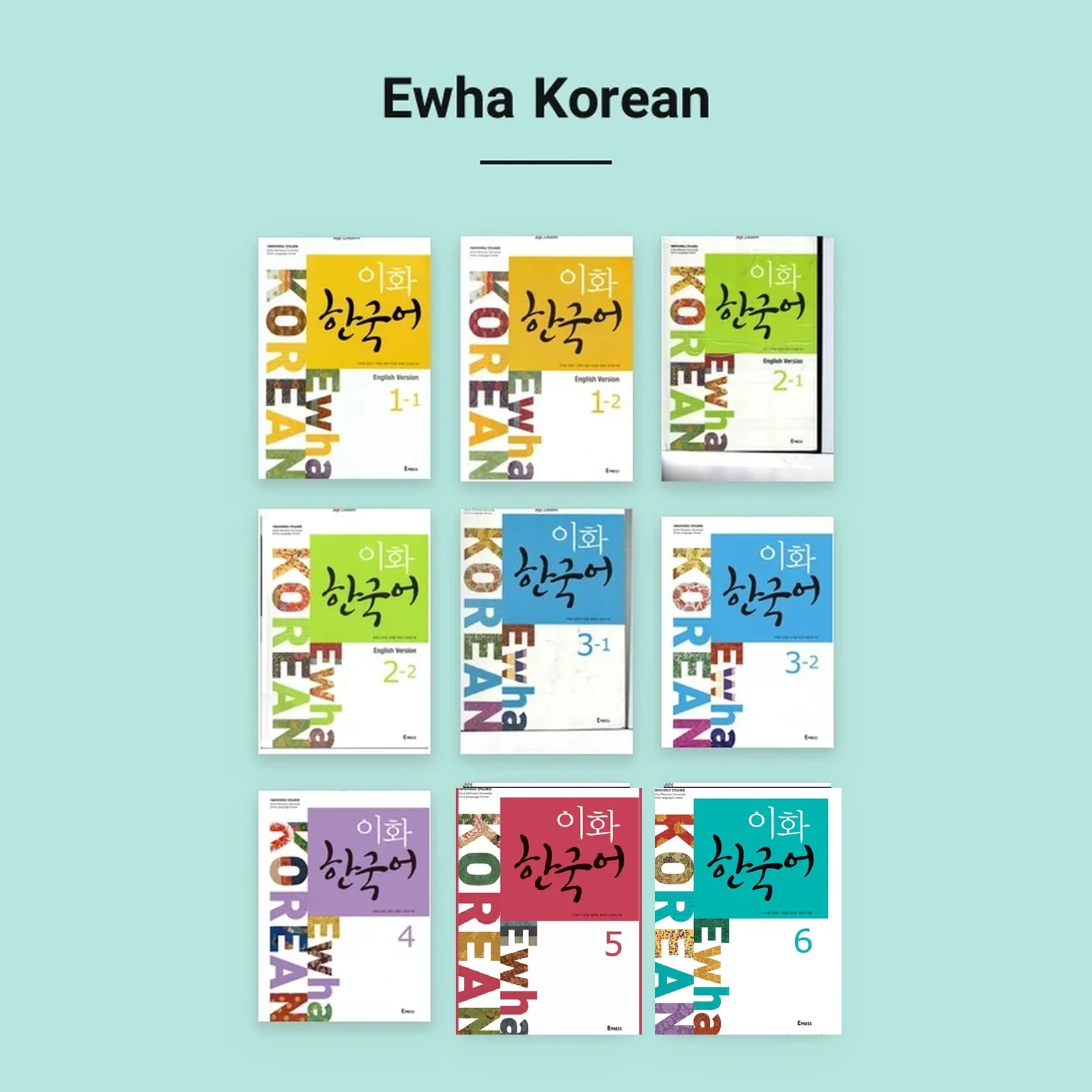 کتاب های Ewha Korean