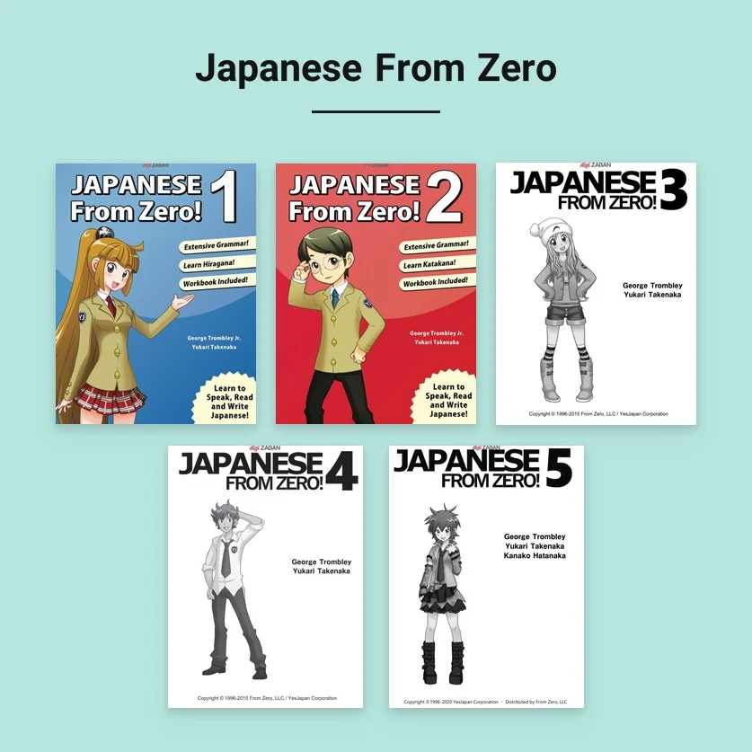 کتاب های Japanese From Zero